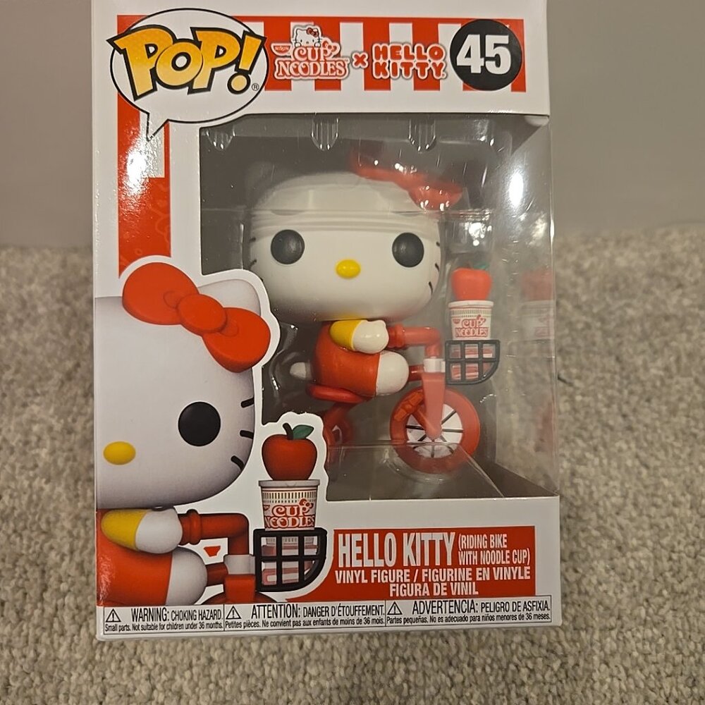 Funko Pop! Vinyl: Sanrio - Hello Kitty (Riding Bike with Noodle Cup) #45